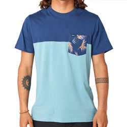 T-shirt Inda Pocket SS dusty blue